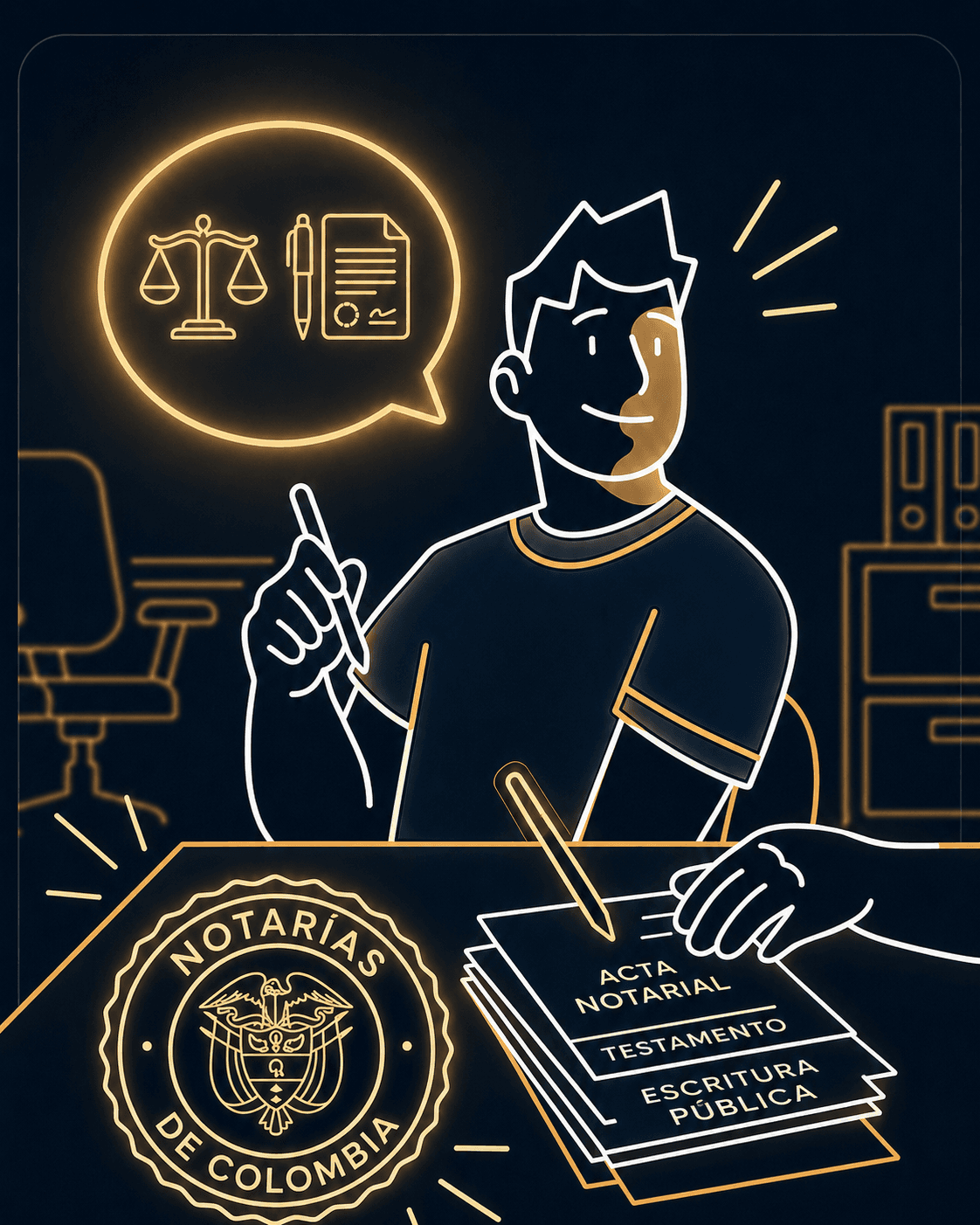 Inteligencia Notarial con asistente y documentos notariales